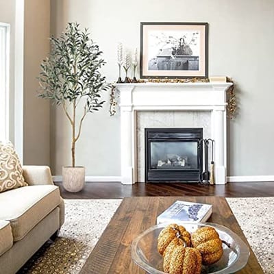 180CM Kunstmatige Olijfboom, Hoge Imitatie Olijfplant, Takken en Fruit Lijken Levensecht, Grote Decoratieve Kunstplanten voor Modern Interieur Woning Kantoor Tuin Woonkamer