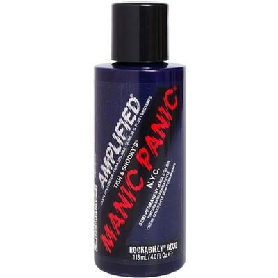 Manic Panic Amplified Rockabilly Blue - langhoudende veganistische haarkleuring Haarkleuring Unisex 118 ml