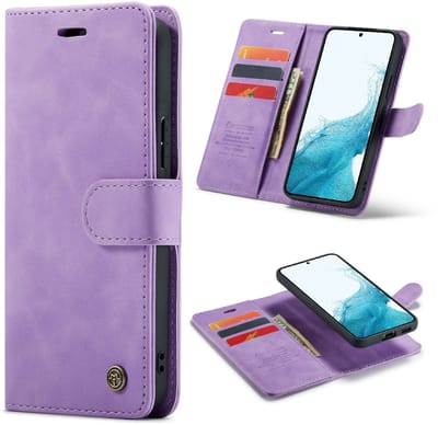 Casemania Hoesje Geschikt voor Samsung Galaxy A56 - Bright Lila - 2 in 1 Magnetic Book Case
