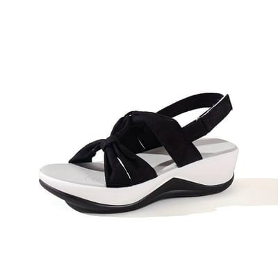 Vivva - Dames Sandalen - Zwart - Voetboogondersteuning - Klittenband - Verstelbaar - Orthopedisch - Maat 39/40 - AMALFI
