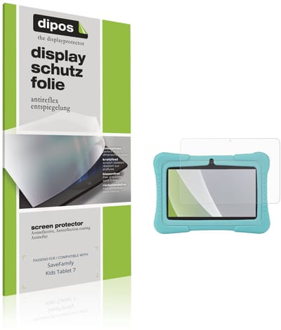 dipos – 2x Matte Beschermfolie geschikt voor SaveFamily Kids Tablet 7 | Krasbestendige & antireflecterende Screenprotector Ultra-Thin