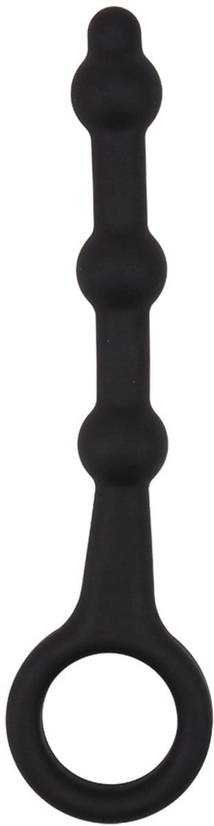 Black Mont - Pleasure Piston - Anaal Snoer met Trekring - Zwart