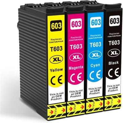 Compatibele cartridge - Q-image - 603 XL - 4-pack - Meerkleurig - 600 pagina's Zwart, 400 pagina's Kleur