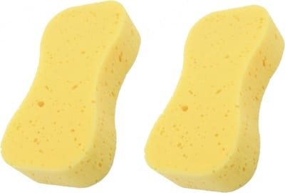 Rojafit Bad- en Douche Spons - XXL- Voordeelset 2 Stuks - Geel- Afmeting: 20,5 cm x 11 cm x 5 cm.!!