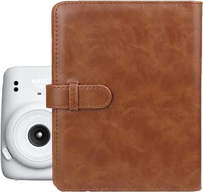 Mini Fotoalbum met 128 Pockets van PU Leer voor Fujifilm Instax Mini Camera's - Kleurvol en Glanzend Fotoalbum voor Instant Foto's en Herinneringen