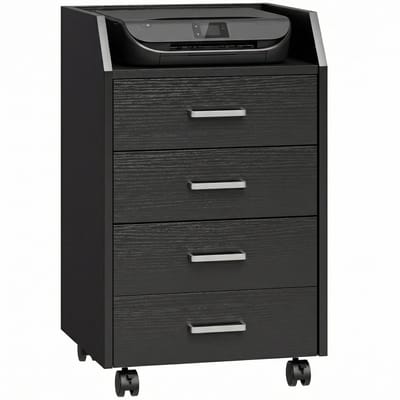 Vinsetto archiefkast - Spaanplaat - 40 x 36 x 65 cm - Zwart