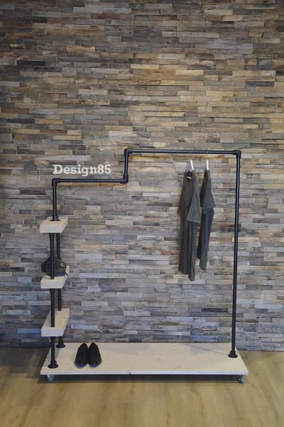 Design85 Steigerbuis Kledingrek Vintage Stijl 1 Stuk Industrieel Design