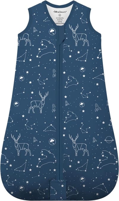 Babyslaapzak - Trappelzak Winterslaapzak - Veilige Slaap - Ademend Katoen - 12-18 maanden - Navy Blue