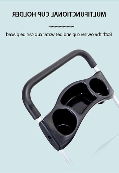 Dieren Kinderwagen - Hondenbuggy - Comfortabel Vervoer - Eenvoudig Opvouwbaar - 46 x 91 cm - Roze
