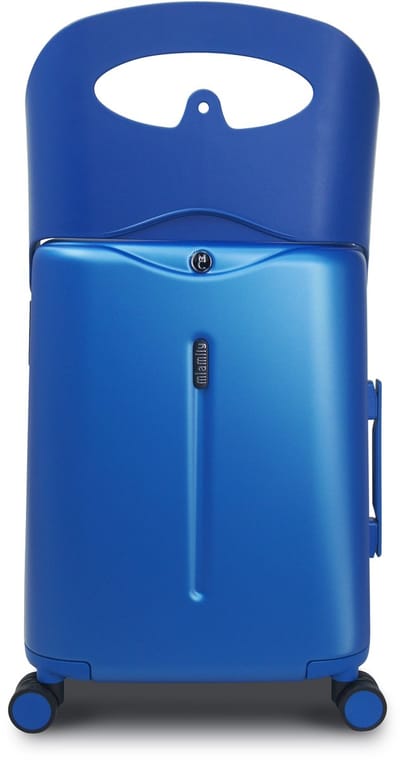 MiaMily Carry-On - Handbagage koffer - Ride-on voor kinderen - Met zitje tot 100kg - TSA slot - Cobalt blue