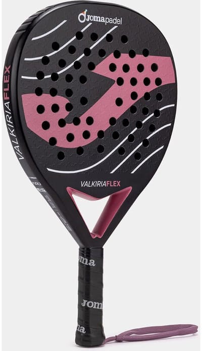 Joma Valkiria Flex Padelracket - Zwart / Roze | Maat: UNI