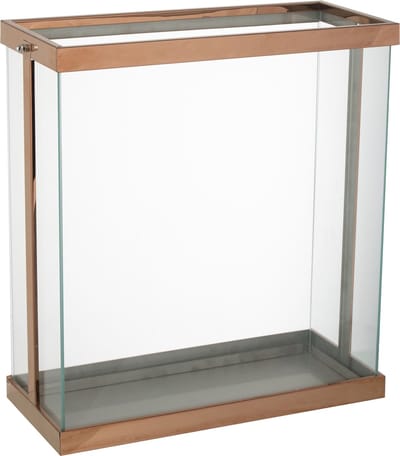 J-Line lantaarn Rechthoekig enma - ijzer/glas - koper - large