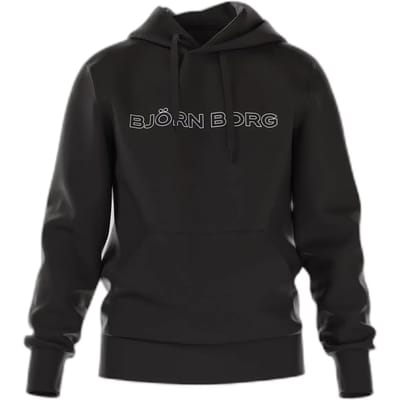 Björn Borg Essential 3 Hoodie Heren Trui met Capuchon - Katoen - Zwart - Maat S