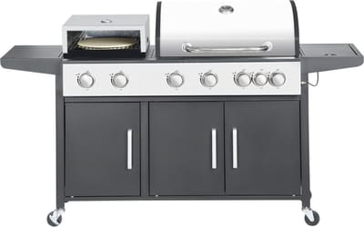 SUMM - Salvatore - Zwart - Staal - Barbecue - BBQ- Pizza Oven - Grill - BBQ Grill - Stevig staal - Smoker - Gasbarbecue - Stijlvol