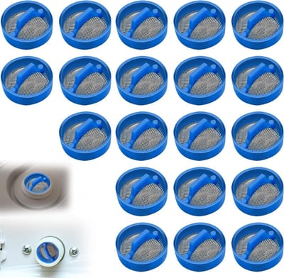 20 Stuks Waterfilter voor Wasmachine, Inlaatklep en Filter voor Slang met Filterdoek voor Optimale Waterkwaliteit