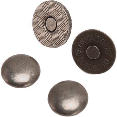 50 Set Magnetische Taspsluitingen Hoge Hardheid Legering Gladmaken Eenvoudige Bediening Wijdverspreid Gebruikte Magneetknopen grijze kleur