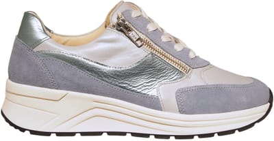 Solidus 59083 Karma leren blauwe dames sneakers