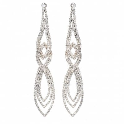 Lange Oorbellen-Djamila-Strass 11 cm-Charme Bijoux