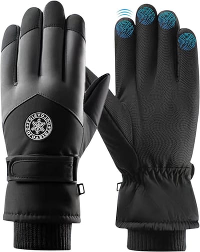 Warmtegevende winterhandschoenen voor mannen, waterdicht en winddicht, ideaal voor skiën, snowboarden en fietsen bij -30°C