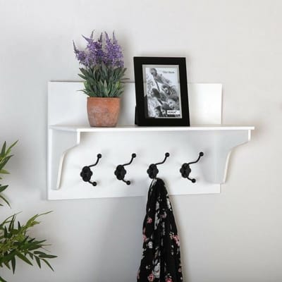 Kapstok - VERSA - Model Versa - MDF-hout - Metaal - 35 x 20 x 60 cm