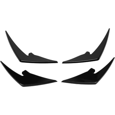4 pièces Ailerons de séparateur de pare-chocs avant ABS Léger Becquet de carrosserie de pare-chocs avant Canards Garniture pour M3 M4 black