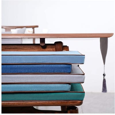 Bench/Settee Kussen Slip Cover & Foam - Duurzaam Indoor Kussen Tuin Bank Kussen 2 3 4Seater Seat Pad Multi-color en verschillende maten-Donkerblauw 120×50×8cm (47×19×3.2,5 cm)