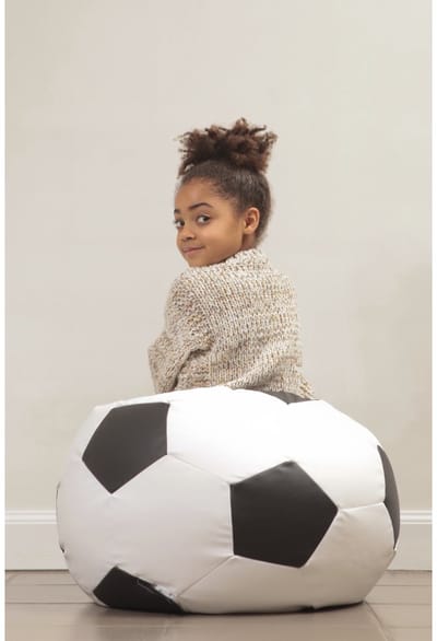 Sit On It Voetbal - Zwart/Wit - Polyurethaan - Duurzaam en Lichtgewicht - Ideaal voor Binnen en Buiten Spelletjes
