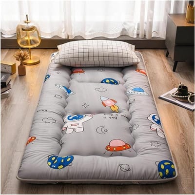 Opvouwbare Matras - Logeerbed Schuimkussen - Comfortabel Slapen - Antislip Ontwerp - 100 x 200 cm - Grijs