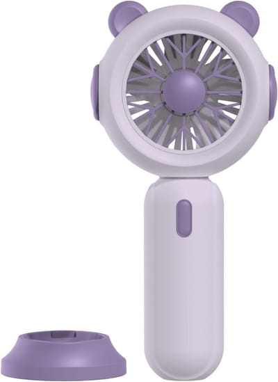 VHV - Handventilator - USB oplaadbare mini ventilator - USB aansluiting - 3 snelheidsstanden - voor bureau, reis, tas, camping