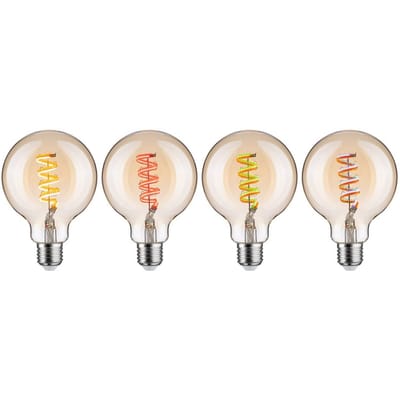 Filament 230 V Smart Home Zigbee 3.0 LED Globe G95 E27 470lm 6,3W RGBW+ dimbaar Goud