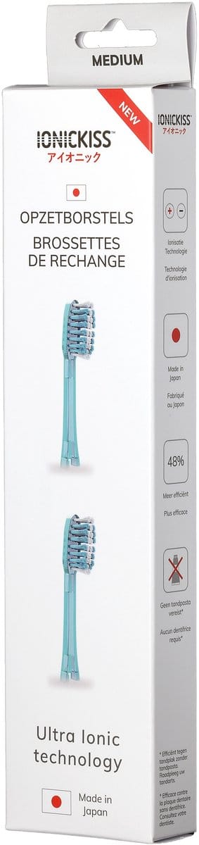 Ionickiss opzetborstels breed soft blauw