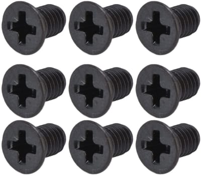 Dailygoods- Verzonken Schroeven 50 Stuks - Zwart Gegalvaniseerd - Hout/Plastic - Diepe Ronde Kop - Perfecte Vervanging - Corrosiebescherming