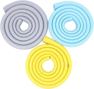 4 Sets Baby Hoekbeschermers, 2M Dikke Zachte Niet-Toxische Randbescherming voor Kinderen en Baby's (Lichtblauw) - Veiligheid, Kindvriendelijk, Schokabsorberend