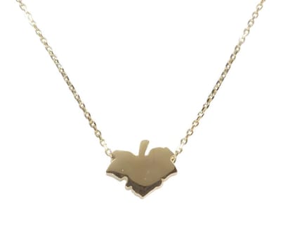 14 karaat herfst blad hanger