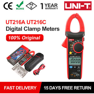 UNI-T UT216C 600A True Rms Digitale Stroomtang Ac Dc Stroom Auto Range Multimeter Ncv Contactloze Voltage Testen UT216A UT216