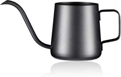 QTTVBTNA - Cafetière - Slow Coffee Ketel - Schenkketel met Zwanenhals Uitloop - Koffie en Theekan -Nauwkeurig Schenken voor Filterkoffie en Camping-340 ml