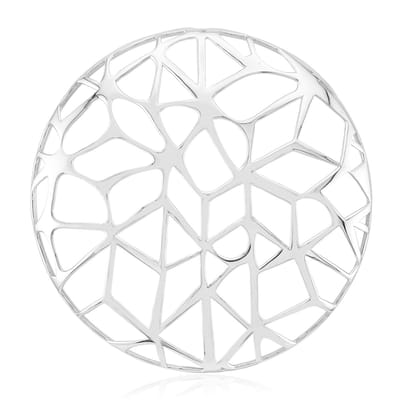 Cavill - Zilveren Hanger - 925 Sterling Zilver Gepland - Monosono Collectie - Modern Geometrisch Design - Elegante Casual Sieraad 50x50 mm