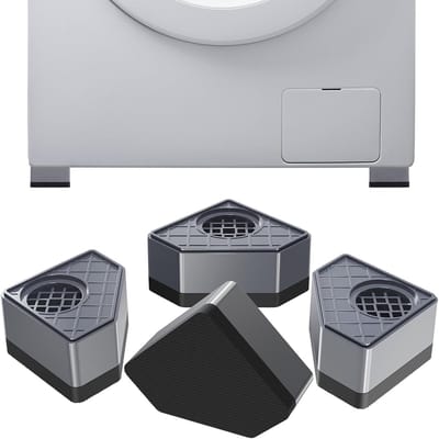 Ynkkvre –Trillingsdempers voor Wasmachines – Verminder Lawaai en Trillingen – Antislip Stop voor Wasmachine en Droger-Set van 4