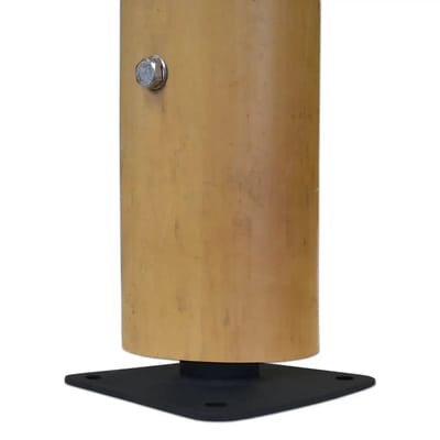 Masters of Bamboo® Bamboe Paalhouder op Plaat - Ø 40 mm