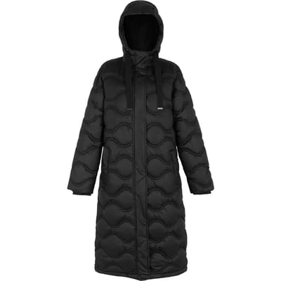 Embrie lange isolerende donsjas met capuchon voor dames