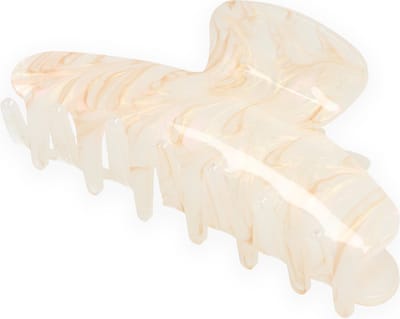 Lajetti - Haarklem Acetaat Beige Groot - Haarclip 11 cm Dames Bananenklem - Milieu Vriendelijk