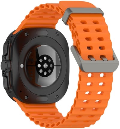 Siliconen bandje - geschikt voor Samsung Galaxy Watch Ultra (47mm) / Ultra 2025 (47mm) - oranje