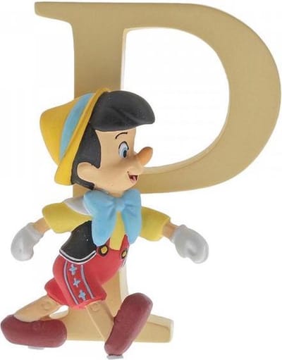 Disney Enchanting Beeldje Letter P - Pinocchio -7 cm