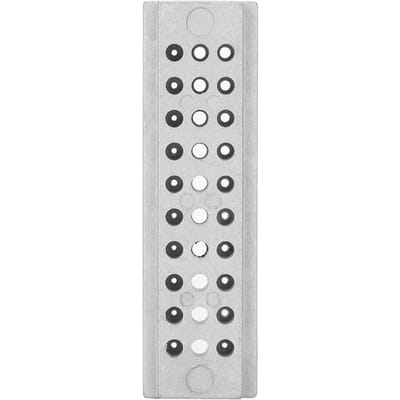 Outil de réparation de montres professionnel en acier, 30 trous, support de rivetage de montres, bloc de poinçonnage gray