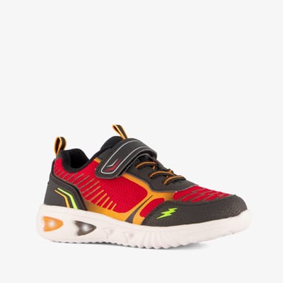 Blue Box jongens sneakers met lichtjes rood zwart - Maat 28