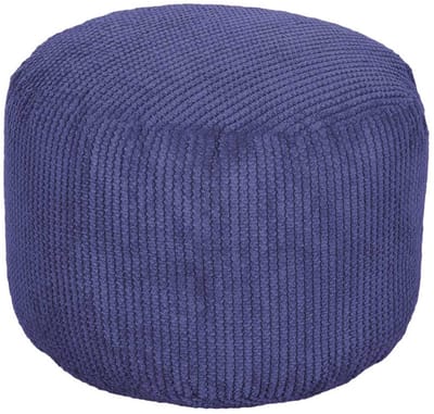 Zitzak Voetenbank - Pouf Ronde Kruk - Ontspanning Thuis - Ergonomisch Ontwerp - 44 x 44 x 30 cm - Paars