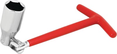 Bougie Dop - Universeel Gereedschap - Motor Onderhoud - Geïsoleerd T-Handvat - 13/16 Inch - Chroom