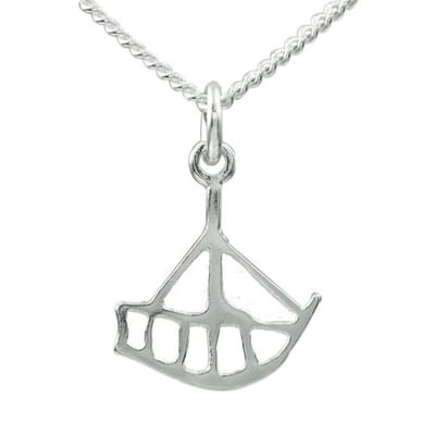 AuBor ®. Hanger. Zilver. De boot.