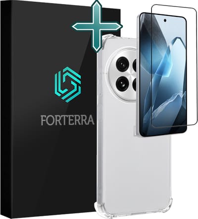 Hoesje Met Screenprotector - Geschikt voor OnePlus 13R - Sterk & Shockproof - Back Cover - Siliconen Case - Telefoon Hoes - Shock Proof - Transparant