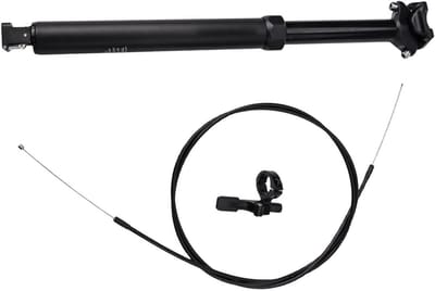 Dropper zadelpen - Verstelbare zadelpen - Mountainbiken - Interne kabelroutering - 316 mm x 425 mm - Zwart